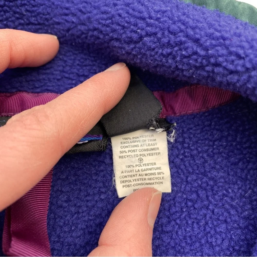 Vintage Patagonia Fleece Pullover Jacket Coat Women Small Outdoor Fitness 90's - Picture 6 of 7